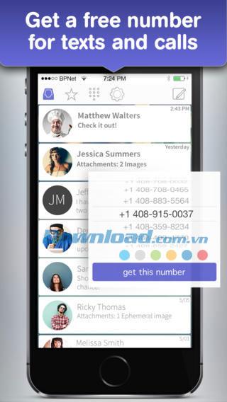 Pinger EX für iOS 7.3.4 - Kostenlose SMS-Anrufe auf dem iPhone / iPad