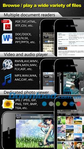 iDownloadAll Free pour iOS 2.8 - Gestionnaire de téléchargement pour iPhone / iPad
