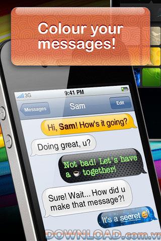 Colour Messages Pro pour iOS - Une application de messagerie élégante pour iPhone
