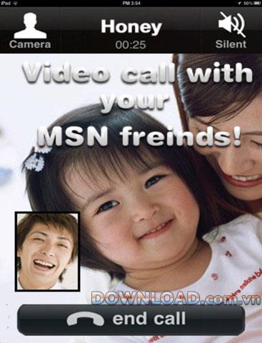 MSN Video Messenger HD für iPad - Video-Chat-App mit MSN-Freunden für iPad