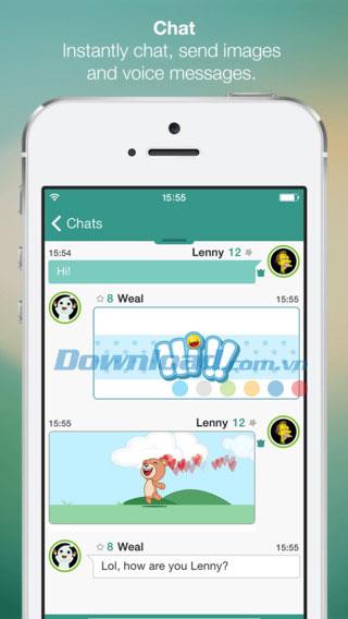 Palringo Group Messenger pour iOS 7.4.3 - Application de réseautage social pour iPhone / iPad