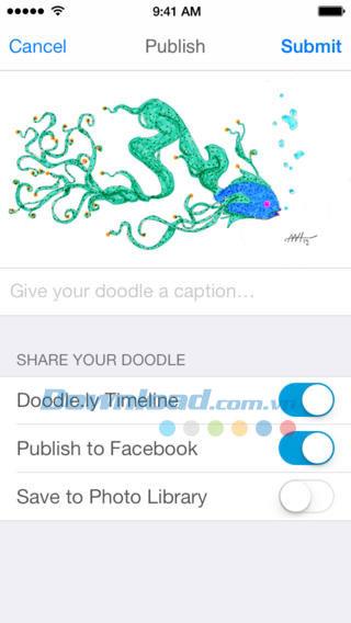 Doodle.ly für iOS 3.1.1 - Teilen Sie Zeichnungen mit Freunden auf dem iPhone / iPad