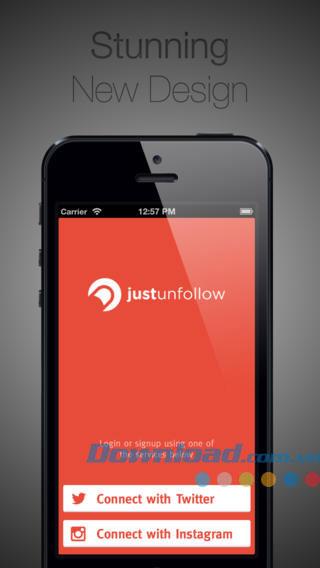 JustUnfollow pour iOS 5.2 - Gérez les abonnés Twitter et Instagram pour iPhone / iPad