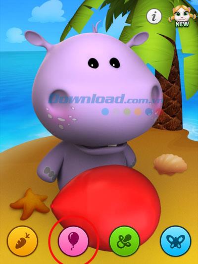 Talking Baby Hippo für iOS 2.1 - Hippo-Anwendung, die die menschliche Stimme auf dem iPhone / iPad nachahmt