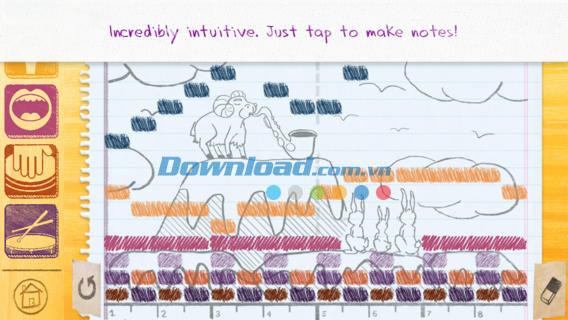 Sketch a Song Kids pour iOS 1.3 - Composez facilement de la musique sur iPhone / iPad