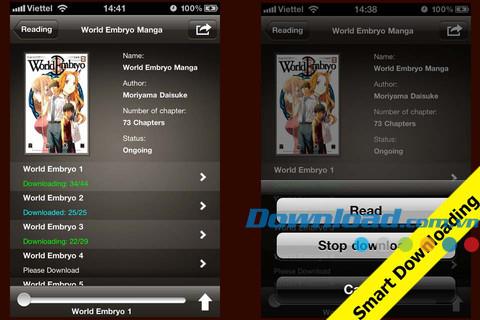 Manga Browser, Downloader & Reader Lite pour iOS 2.5 - Gestionnaire de manga pour iPhone / iPad