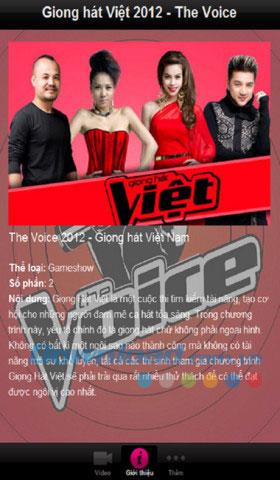 The Voice 2012 para iOS 9 - Vietnamese Voice 2012