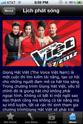 The Voice Vietnam pour iOS 1.2 - Vietnamese Voice 2012