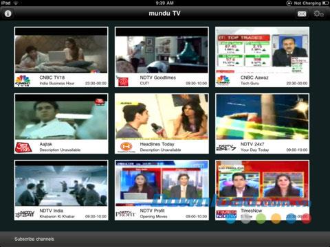 munduTV pour iPad 3.4.38 - Regardez la télévision en ligne sur iPad