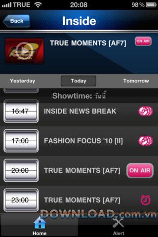 TrueVisions sur Mobile HD pour iOS - Logiciel pour afficher TrueVisions sur iPhone
