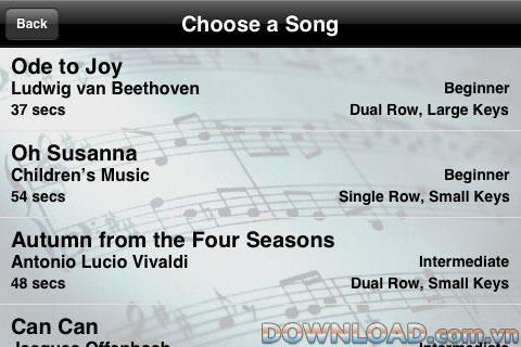 Player Piano für iOS - Anwendung zum Klavierspielen auf dem iPhone