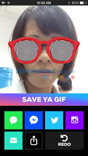 GIPHY CAM pour iOS 2.5.1 - Rendre le GIF animé avec de nombreux effets