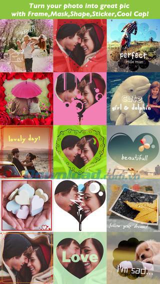 PicGram für iOS 1.0.7 - Erstellen Sie romantische Fotos auf dem iPhone / iPad