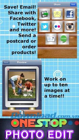 One Stop Photo Edit Free pour iOS 1.5 - Application de retouche photo gratuite pour iPhone / iPad