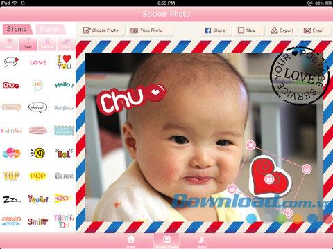 Sticker Photo para iPad 1.0.0 - Software de edición de fotos para iPhone / iPad