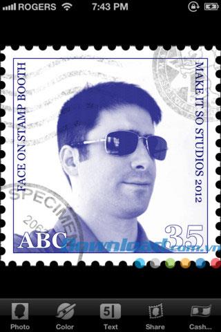 Face On Stamp Booth pour iOS 1.0.1 - Créez un style de timbre photo pour iPhone / iPad