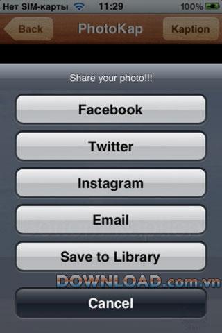 PhotoKap für iOS - Anmerkungsanwendung für iPhone