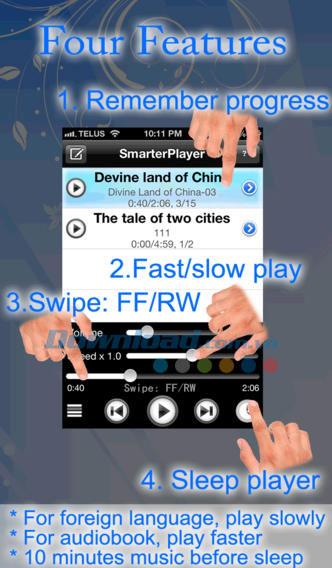 Smarter Player para iOS 1.4: reproductor de música inteligente en iPhone / iPad