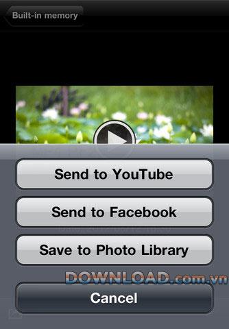 Movie Uploader für iOS - Software-Upload von Videos für Canon-Camcorder