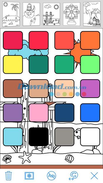 My Coloring Book Free para iOS 4.9: aplicación de imágenes para colorear para niños en iPhone / iPad