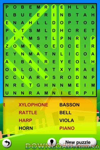 Word Search for Kids para iOS - Aplicación para aprender vocabulario en iPhone