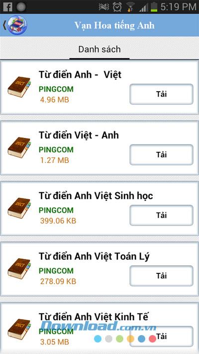Van Hoa English for iOS 1.1 - Buscar diccionario inglés - vietnamita