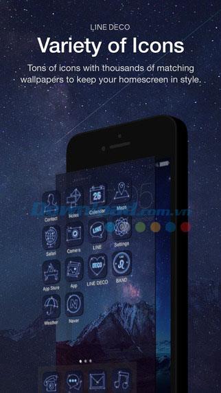 LINE DECO für iOS 2.9.9 - Super cooler Wallpaper- und Icon Store für iPhone / iPad
