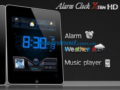 Alarm Clock Xtrm HD Free para iOS 3.2 - Reloj despertador multifunción para iPhone / iPad