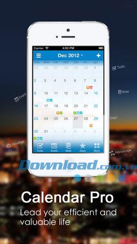 Calendar Pro für iOS 1.0.1 - Kostenloser elektronischer Kalender-Manager für iPhone / iPad