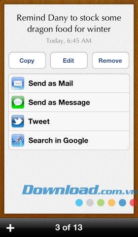 Instuff pour iOS 2.1 - Application de notes personnelles pour iPhone / iPad