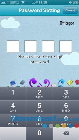 OfficePot para iOS 1.0.2: administrador de datos personales para iPhone / iPad