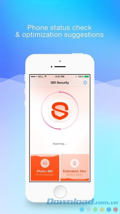360 Security para iOS 1.6: seguridad completa para iPhone / iPad