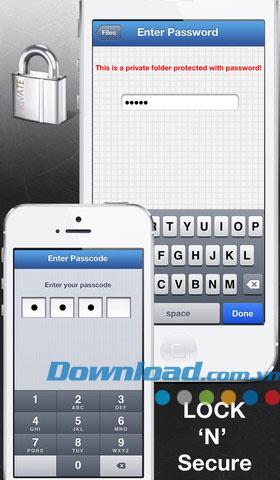 Carpeta secreta para iOS 1.3: aplicación de seguridad de datos para iPhone / iPad
