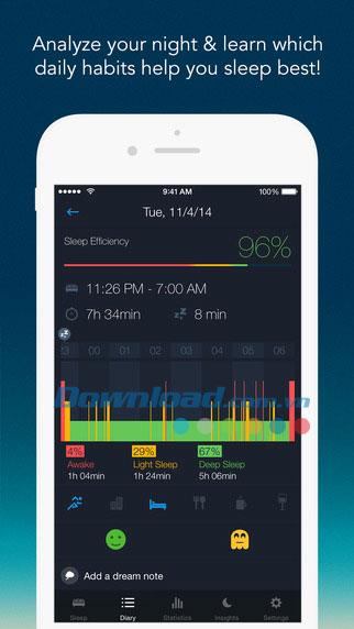Sleep Better para iOS 2.3.4: seguimiento del sueño y la salud en iPhone / iPad