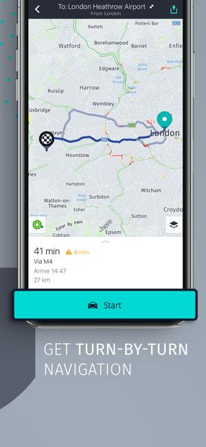 HIER WeGo für iOS 2.0.56 - Offline-Kartenanwendung, Wegbeschreibung in die Stadt