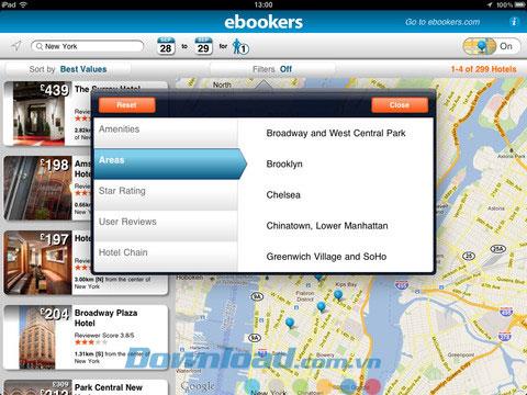 ebookers Hotels für iPad 1.4.2 - Der führende Hotelbuchungsservice für iPad