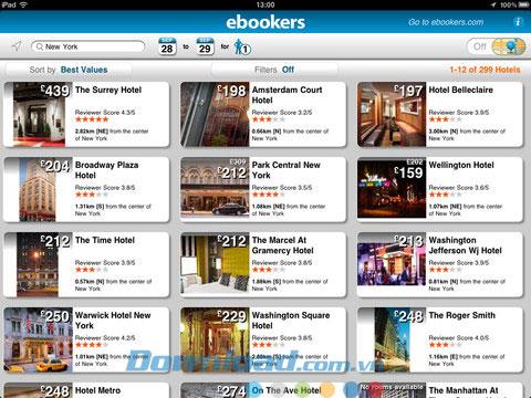 ebookers Hotels für iPad 1.4.2 - Der führende Hotelbuchungsservice für iPad