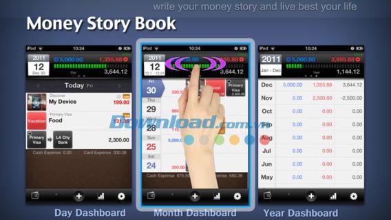 Money Story Book Lite para iOS 1.8.2 - Administrador de finanzas personales para iPhone / iPad