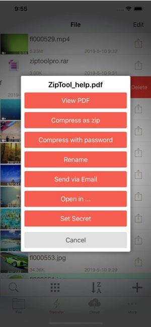 Zip-Rar Tool für iOS 2.91 - Kostenloses Komprimieren und Dekomprimieren von Dateien auf dem iPhone / iPad Zip-Rar Tool für iOS 2.91 - Kostenloses Komprimieren und Dekomprimieren von Dateien auf dem iPhone / iPad