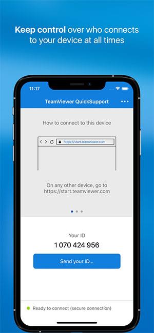 TeamViewer QuickSupport for iOS15.13.1-コンピュータでiPhoneを制御する TeamViewer QuickSupport for iOS15.13.1-コンピュータでiPhoneを制御する