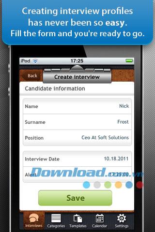 Interview Assistant for iOS 1.0.2 - Application pour organiser des interviews pour iPhone / iPad