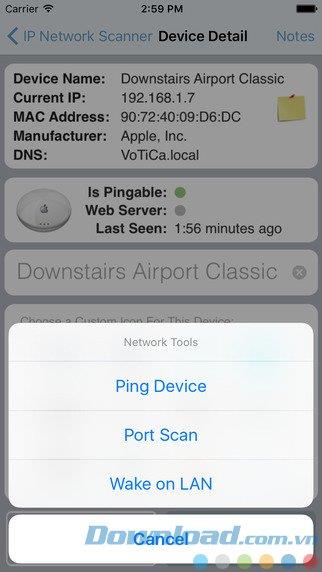 iOS3.96用のIPNetwork Scanner Lite-iPhone / iPadでネットワークデバイスを管理する