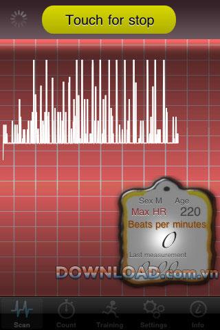 Heart Scan für iOS - Anwendung zur Herzfrequenzmessung für iPhone