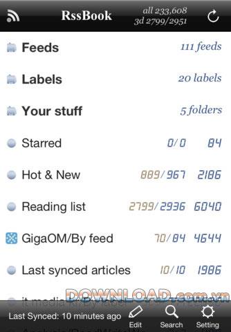 RssBook Free für iOS - RSS-Reader für iPhone