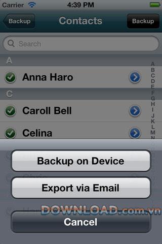 Kontakte sichern für iOS - Software zum Sichern von Kontakten für das iPhone