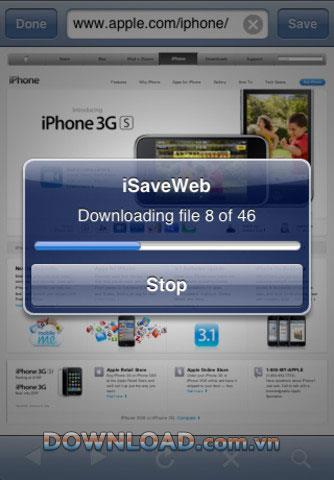 iSaveWeb Lite para iOS: software para guardar un sitio web para iOS