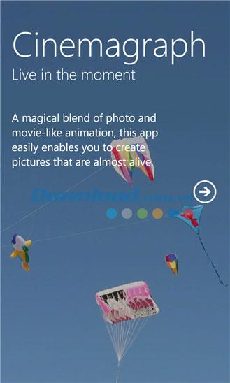 Nokia Cinemagraph für Windows Phone 4.0.0.10 - Anwendung zum Aufnehmen von Bildern auf Windows Phone