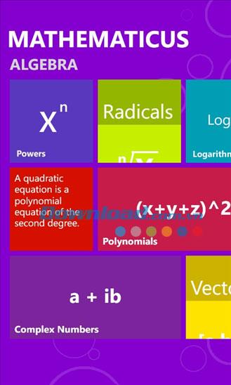 Mathematicus para Windows Phone 3.0.0.0 - Fórmula matemática para Windows Phone