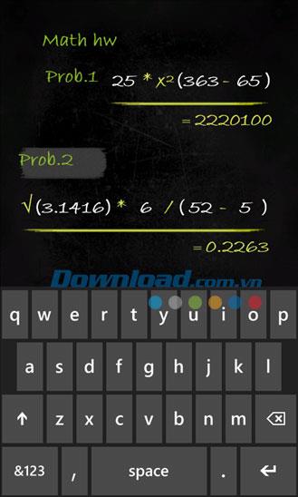 Smartboard Calculator Free für Windows Phone 1.2.0.0 - Elektronischer Rechner für Windows Phone
