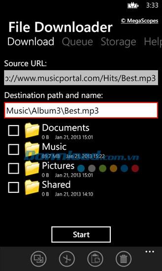 Datei-Downloader für Windows Phone 1.15.0.0 - Verwalten Sie Download-Dateien auf Windows Phone